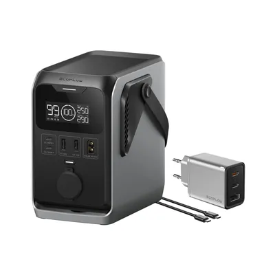 Produktbild von ECOFLOW TRAIL 300 DC Tragbare Powerstation, 288 Wh Ultraleichte LiFePO4-Batterie, 300 W Solargenerator, Schnellladung, 5 Ausgänge, Sturzsicher