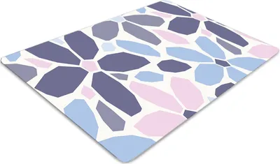 Produktbild von Stuhlunterlage Bürostuhlunterlage 120 cm x 90 cm Bodenmatte Bürostuhlunterlage - Geometrische Blumen