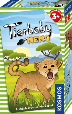 Produktbild von Kosmos Tierbaby-Memo, Kartenspiel, Lernen, 3 Jahr(e), Familienspiel