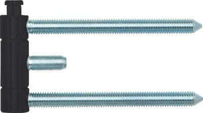 Produktbild von SFS Stahlzargenband (Türband) 3-teilig brandschutztauglich 18x61mm Stahl schwarz