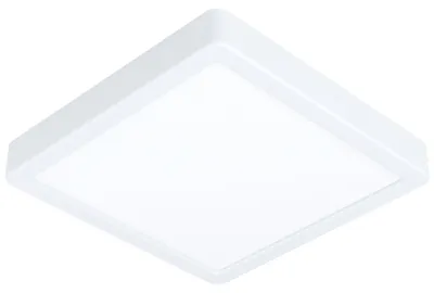 Image de EGLO LED Plafonnier Fueva 5, L x l 21 cm, 1 flamme, luminaire en saillie moderne en acier et une surface d'éclairage en plastique, plafonnier en blanc, lampe LED en saillie blanc chaud