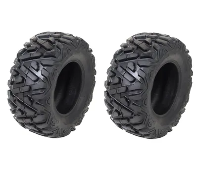 Produktbild von 2x 25x10-12 Reifen P350 25x10.00-12 6PR E4 50J TL Hakuba Geländereifen für Quad ATV