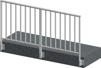 Produktbild von Pertura Geländerset Triton Aluminium taupe Seitenmontage 2 m