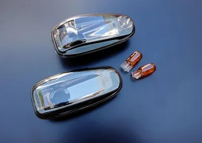 Für Mercedes W210 S210 R170 SLK C209 A208 2x Klarglas Seitenblinker Schwarz in der Farbe Schwarz von Goingfast