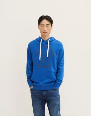 Produktbild von TOM TAILOR PRINTED HOODIE Herren Kapuzenpullover