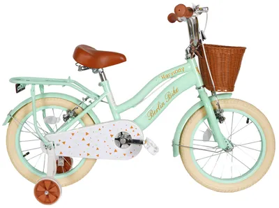 Produktbild von 16 Zoll Kinderfahrrad Mädchenfahrrad Berlin Bike ab 4 Jahren - Fahrrad für Mädchen - Inklusive Stützräder