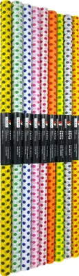 Produktbild von Zerknittertes Seidenpapier 50x200 10er Set MIX Dots Tymos
