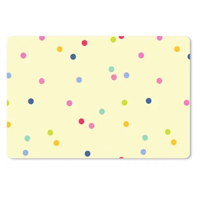 Produktbild von MuchoWow® Mauspad Mousepad Konfetti - Muster - Pastell 27x18 cm - Mousepads - Maus Mat - Pad - Mausunterlage - Büroartikel - Desk Matten