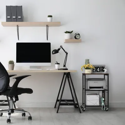 Produktbild von Rollwagen mit 3 Etagen, Servierwagen mit Rollen, für Küche