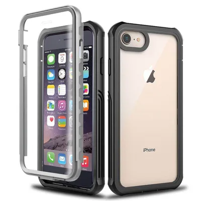 Obrázek produktu pro iPhone 6s Pouzdro, Hybridní Odolný TPU Nárazník, Nárazuvzdorný Průhledný Kryt, Kompletní Ochrana pro iPhone 6 / 6s