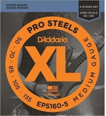 Zdjęcie produktu dla D'Addario EPS160-5 Struny do gitary basowej 5-strunowej