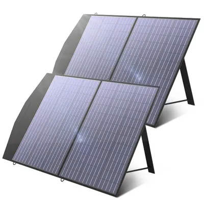 Obrázok produktu pre ALLPOWERS Prenosný solárny panel, 100W / 200W špičkový výkon, 22% konverzný pomer, 200W solárny panel