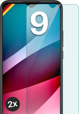 Produktbild von Glas Schutzfolie für Xiaomi Redmi 9, Stückzahl:2er Set