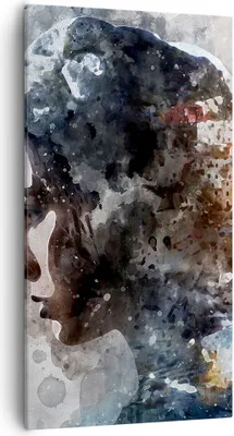 Produktbild von Bild auf Leinwand - Leinwandbild - Frau Abstraktion - 55x100cm - Wand Bild - Wanddeko - Wandbilder - Leinwanddruck - Bilder - Kunstdruck - Wanddekoration - Leinwand bilder - Wandkunst - PA55x100-3956