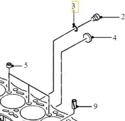 Produktbild von VOLVO Motorblock Einschraubdichtung 2.0D OE 8653736