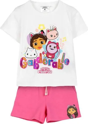 Image de Cerda Groupe T-shirt Et Pantalon Set Blanc,Rose 4 Years Filles Blanc,Rose 4 Years