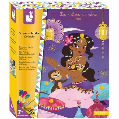 Produktbild von Janod Embroidery Sequins 1001 Nights Multicolor 7 Years-99 Years