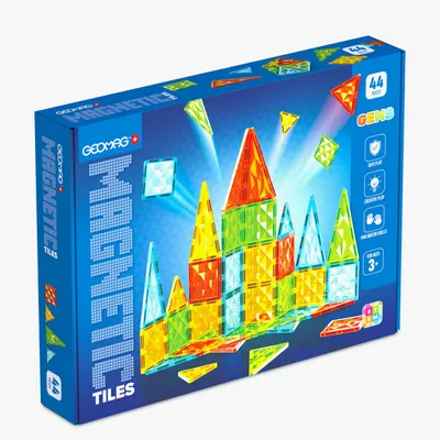 Produktbild von Geomag Magnetic Tiles Gems 44, Bausatz, 3 Jahr(e), Kunststoff, Mehrfarbig, 44 Stück(e)