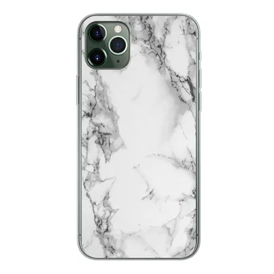 Produktbild von MuchoWow® Handyhülle Schutzhülle Hülle für iPhone 11 Pro Max Marmor - Stein - Weiß - Grau - Schwarz - Marmoroptik Silikon Softcase Handy Hülle - Schutz