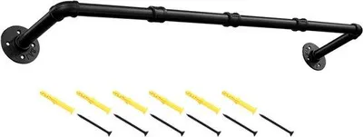 Produktbild von Famanu Kleiderstange Wandmontage - 90 cm - industrielles Design