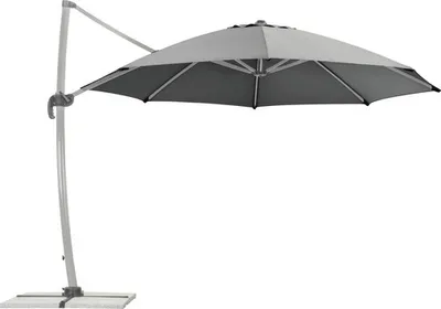 Zdjęcie produktu dla Schneider parasol RHODOS rondo 350/8 antracyt, bez paneli ze stojakiem 792-15