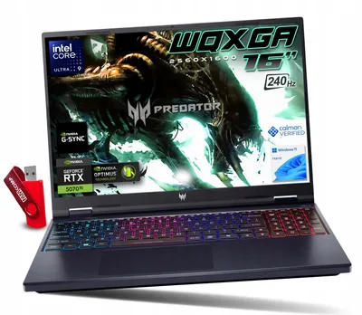 Zdjęcie produktu dla Laptop Acer Predator Helios Neo 16 U9 64GB 2TB SSD WQXGA IPS GAMING BESTIA