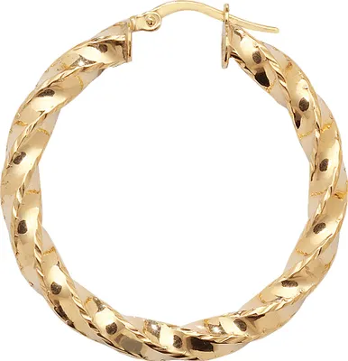 Produktbild von 9 Karat (375) Gold Damen - Paar Creolen - 25mm; WJS11395