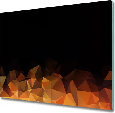 Immagine prodotto di Piatto in vetro per piano cottura, 60x52 cm. Protezione antischizzi, piano di lavoro in vetro, tagliere, design astratto