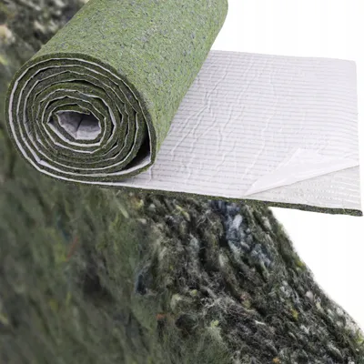 Zdjęcie produktu dla Filc samoprzylepny akustyczny na metry zielony gruby 20mm Poroso 50x100 cm