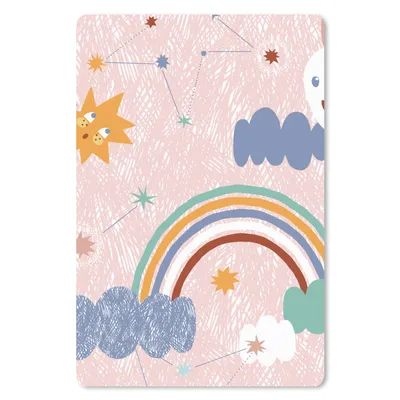 Produktbild von MuchoWow® Mauspad Mousepad Regenbogen - Kinder - Wolken 18x27 cm - Mousepads - Maus Mat - Pad - Mausunterlage