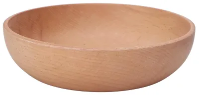 Runde Holzschale aus Buchenholz, L, für Obst, Salate & Snacks