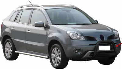 Image de Pare-buffle Avant pour Renault Koleos 2008-2011 63 mm en Acier Noir