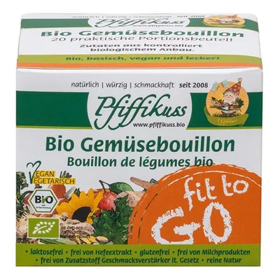 Obrázok produktu pre Organický zeleninový bujón - fit to go vrecúška 20x7g