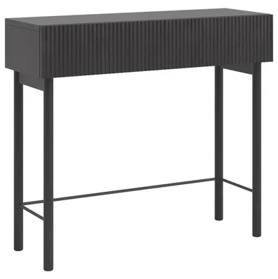Produktbild von Selsey Nolie - Konsolentisch mit Schublade, Holzoptik Esche Schwarz, 90 cm