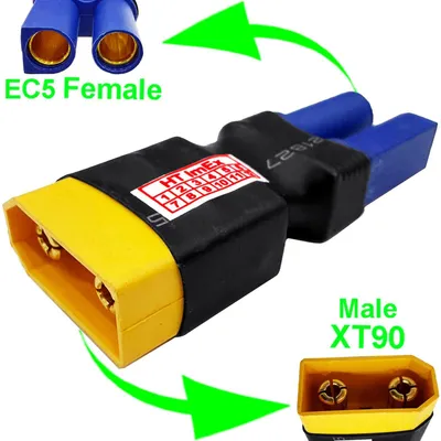 Produktbild von XT90 auf EC5 Adapter Goldstecker Hochstrom für RC Modelle LiPo