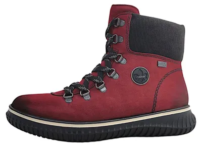 Productafbeelding van Rieker  Damenschuhe Für lose Einlagen Schnürstiefel Rot Freizeit