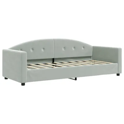 Produktbild von vidaXL Tagesbett Hellgrau 80x200 cm Samt