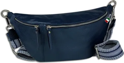 Produktbild von Florence Leder Tasche Gürteltasche dunkelblau OTF821B