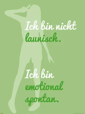 Produktbild von Motivational - Ich bin nicht launisch - 60x80