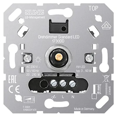 Produktbild von Jung Drehdimmer Standard LED, ohne Nebenstelleneingang, 1 Stk.