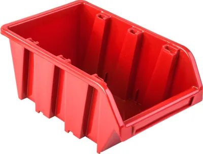Immagine prodotto di Scatola di stoccaggio aperta Scatola di smistamento Scatola di stoccaggio Scatola di impilamento rosso NP8 Sistema di stoccaggio