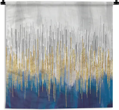 Produktbild von MuchoWow® Wandteppich Wandbehang Abstrakt - Gemälde - Öl 150x150 cm Tapisserie Dekoration Wandtuch - Wohnaccessoires - Modernes