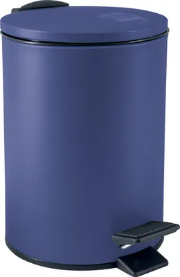 Produktbild von Spirella Treteimer Cannes - blau - 3 Liter - Metall - 17x25 cm - soft-close