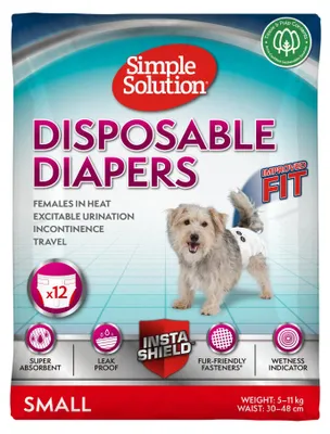 Produktbild von Simple Solution Einweg-Hundewindeln für Hündinnen, super saugfähig und auslaufsi