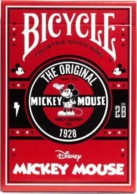 Obrázok produktu pre Bicycle Classic Mickey, 56 kusov, Čierna, Viacfarebný, Červená, Lepenka, 4 rok / roky, Chlapec / dievča, Dospelí