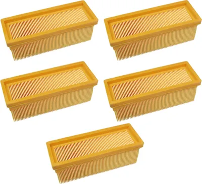 Produktbild von 5x Trade-Shop Flachfaltenfilter Ersatz für Kärcher 6.414-498 2501 2501TE 2601 2601plus 3001 SE2001 SE3001 SE5100 SE6100 Lamellenfilter/HEPA-Filter