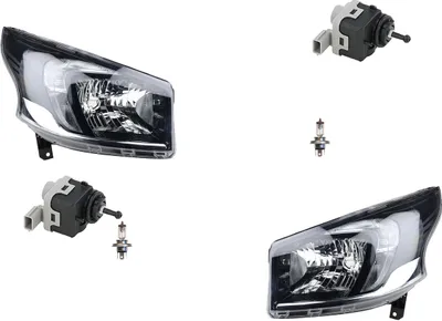 Produktbild von Scheinwerfer passend für Opel Vivaro 06/14- mit H4 Links Rechts inkl. Stellmotor 4422458 95517041 95527865 4422459 95517042 95527866 8200501939 Johns