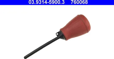 Zdjęcie produktu dla ATE 03.9314-5900.3 Do odciągania płynu hamulcowego ze zbiornika płynu hamulcowego pojazdu.