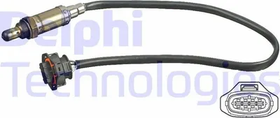 Produktbild von DELPHI Lambdasonde für OPEL Vectra C Limousine (Z02) nach-Kat Beheizt 551mm ES11113-12B1