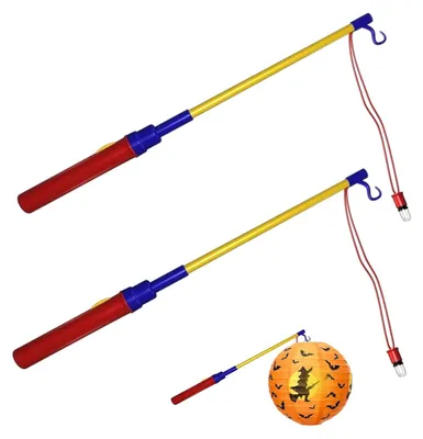LED-Laternenstäbe für Kinder, 2 Stück, 40 cm, für St. Martin & Halloween